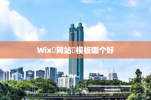 Wix‌网站‌模板哪个好